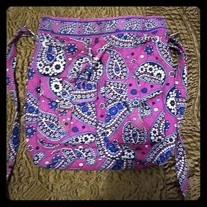Vera Bradley cross body bucket bag purse